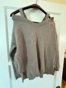 Off The Shoulder Wool Blend Sweater