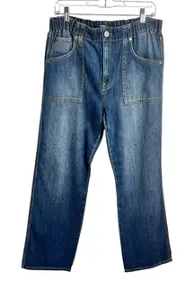 Hudson Remi High-Rise Straight Jeans Women 29 Blue Denim Minimal Modest Prep NWT