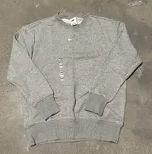 grey  embroidered crewneck
