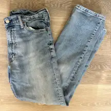 Vintage Levi’s 505 Straight Leg Jeans  34x34 Made in USA Light Wash