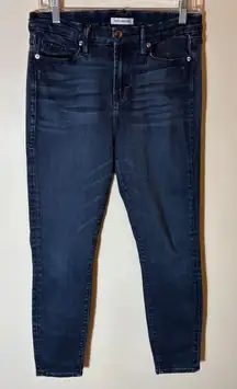 Good American Good Waist Crop Jeans Dark Wash Size 6/28