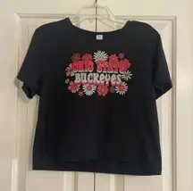 Ohio State Block Black Baby Tee