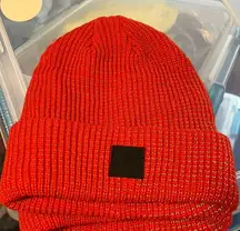 Free People Movement Fleece Lined Beanie - Red