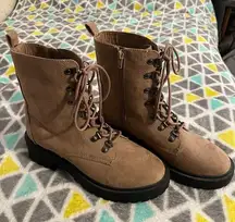 AE suede combat boots