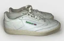 Reebok Classic Club C 85 Vintage Chalk & Green Retro Sneaker Size 9.5‎ BS8242