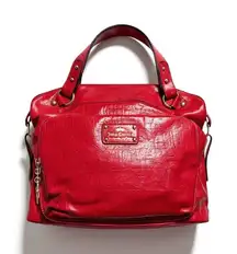 NWOT JUICY COUTURE Ever After Cherry Satchel Bag Purse L Red Gold Valentines Y2K