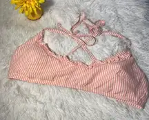 Aerie striped Scoop Bikini top XL