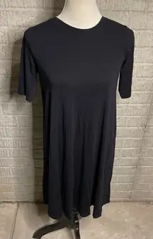 A Pea‎ In The Pod Maternity Black Soft Short Sleeve T-shirt Dress Extra Small