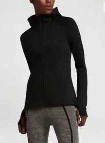 Nike  Tech Black Fleece Womens Small Hooded Zipup Sweatshirt