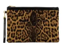 Saint Laurent Rive Gauche leopard-print pouch