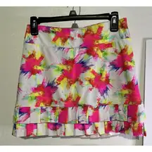 TzuTzu Woman’s Samba Splash Skort Golf Tennis Sports Athletic Size Small