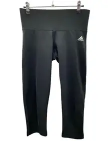 Adidas Leggings Womens Small Capri Climalite Mid Rise Pull On Cryo One