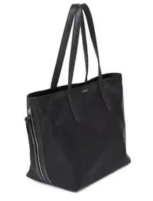 NEW Authentic Botkier black zip top tote bag tassels lightweight side tassels