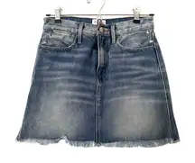 FRAME‎ Le High Distressed Denim Mini Skirt Sz 24