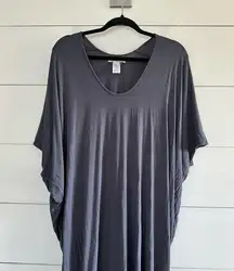 Barefoot Dreams Women’s One Size Gray Luxe Milk Jersey Caftan