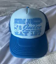 circle author trucker hat