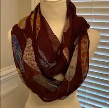 NWT Stitch Fix Girly Burgundy Infinity Scarf