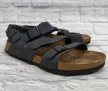 BIRKENSTOCK Birki’s Ellice 3 Strap Sandals Blue Size 40 70 260 L9 M7