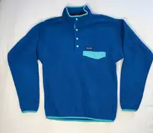 Patagonia Women’s Blue Synchilla T-Snap Fleece | S