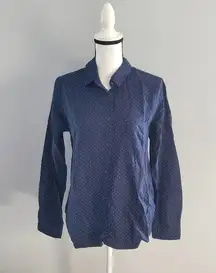 L.O.G.G Women's Polka Dot Long Sleeve Button Up Shirt 8