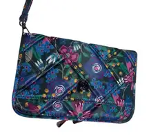 Lug Zeppelin RFID Quilted Wallet Wristlet Wildflower Multi