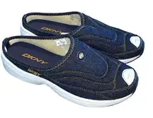 DKNY Womens Slip On‎ Casual Closed Toe Low Top Sneaker Shoes Denim Blue Size 7.5