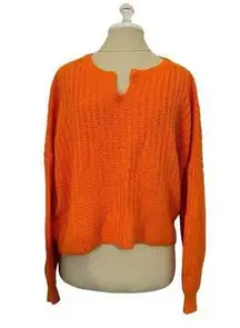 BDG  Urban Outfitters Orange High Low Oversized Sweater Jumper Size S