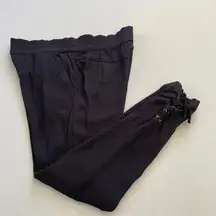 l*space Pants Womens Medium Black Lace Up Swim Cover Up Resort Vacation Beach