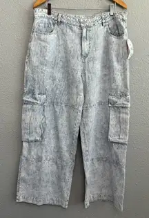 Altar'd State Arula Cargo‎ Wide Leg Jeans Size 0X NWT