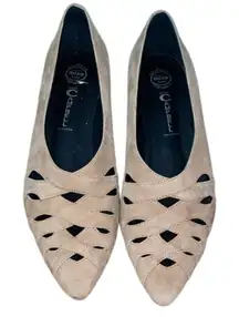 Jeffrey Campbell Handmade Ibiza Last Tan Suede Leather Pump Shoes Womens Size 9