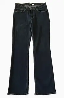 Levis Classic Boot Cut Jeans Womens 10 M 30 Dark Blue Denim 32" Inseam Western