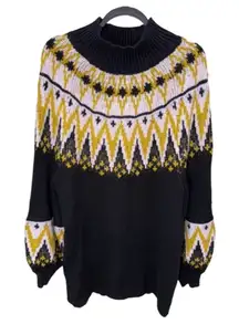 Free People Women's Scotland Sweater Mini Dress XS black
