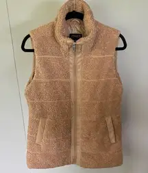 Jones New York Camel Sherpa Vest