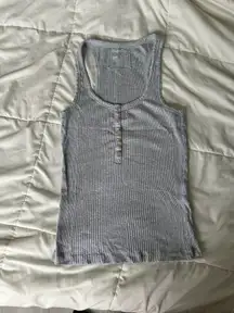 Aerie grey tank top ribbed size L