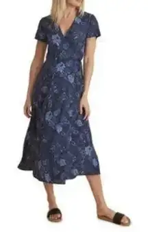 Marine Layer Emlyn Floral Wrap Short Sleeve
Midi Dress size xl🚨