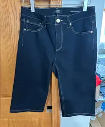 Jones New York Navy Denim with Tan Label