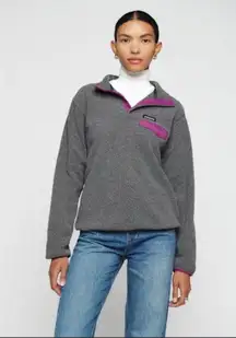 Patagonia Synchilla Snap-t Pullover Nickel Amaranth Pink Small Outdoors Hiking