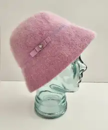 GAP Small Medium Light Purple Rabbit Hair & Wool Cloche Bucket Hat