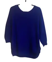 Jones New York 1XL blue long sleeve sweater