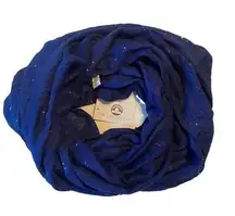 Big Buddha NWT  Sequined Infinity Scarf Blue