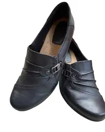 Earth Origins womens Black Slip-On Loafers