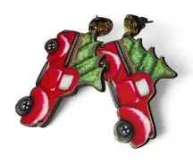 🎄Christmas Festive Red Car Earrings
