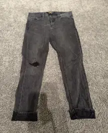 Lucky Brand Sienna Slim Boyfriend Distressed Embroidered Women's Size 4/27