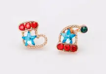 Christmas Accessories Hat Socks Stud Earrings 