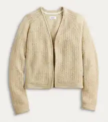 NWT - Pointelle Stitch Cardigan Sweater. 