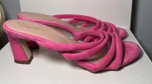 Womens Cole Haan Adella Sandal - Pink‎ Suede, Size 8