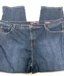 Gloria Vanderbilt Women's Five Pocket Denim Amanda High-Rise Jeans Blue Size 20W