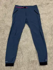 Backcountry Pants Womens XXL Hiking Climbing Joggers Blue Belted Pockets