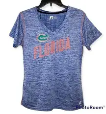 University of Florida Gators Blue V-Neck Tee Size Large