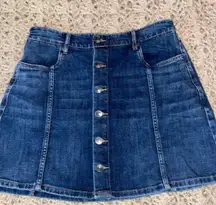 NWOT  mini jean skirt